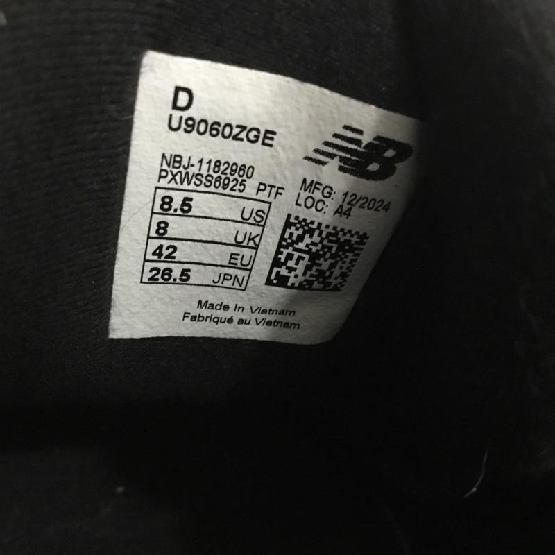 ニューバランス New Balance スニーカー スニーカー U9060 ZGE 26.5cm 箱有 26.5cm ロゴ、文字 黒 / ブラック / black メンズ USED 古着 中古 10159427