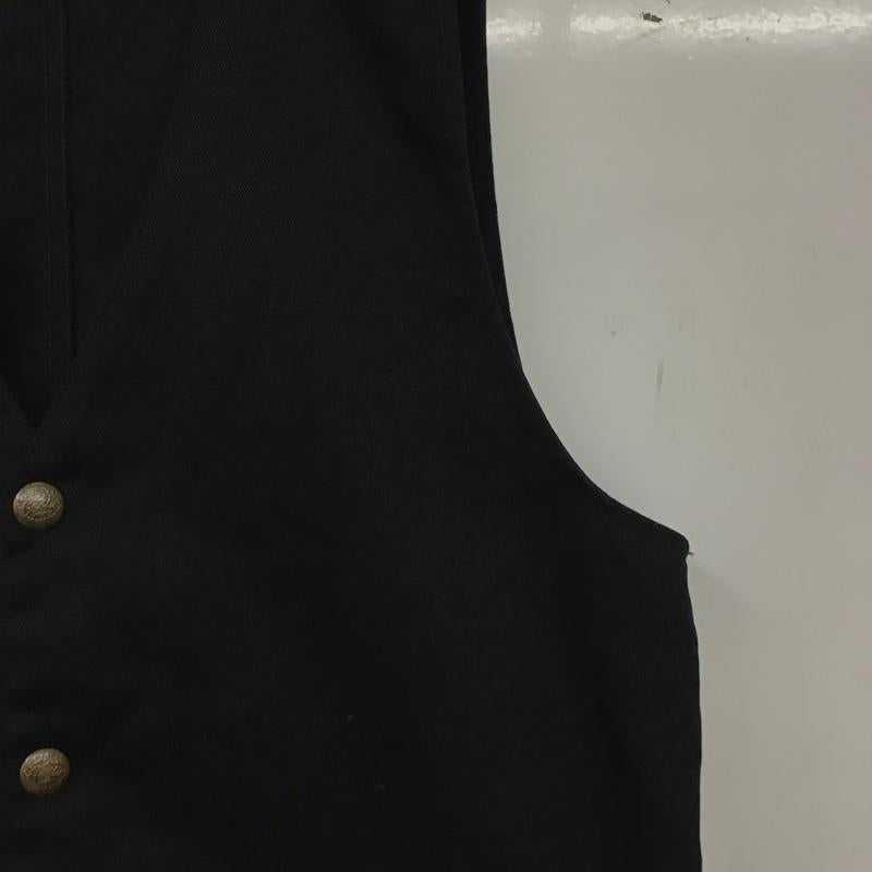 クーティー COOTIE ベスト ベスト ベスト フロントボタン ノースリーブ L 無地 紺 / ネイビー / navy メンズ USED 古着 中古 10159431