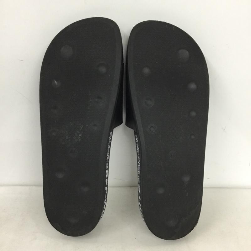 オフホワイト Off-White サンダル サンダル スライドサンダル シャワーサンダル 44 ロゴ、文字 黒 / ブラック / black メンズ USED 古着 中古 10159434