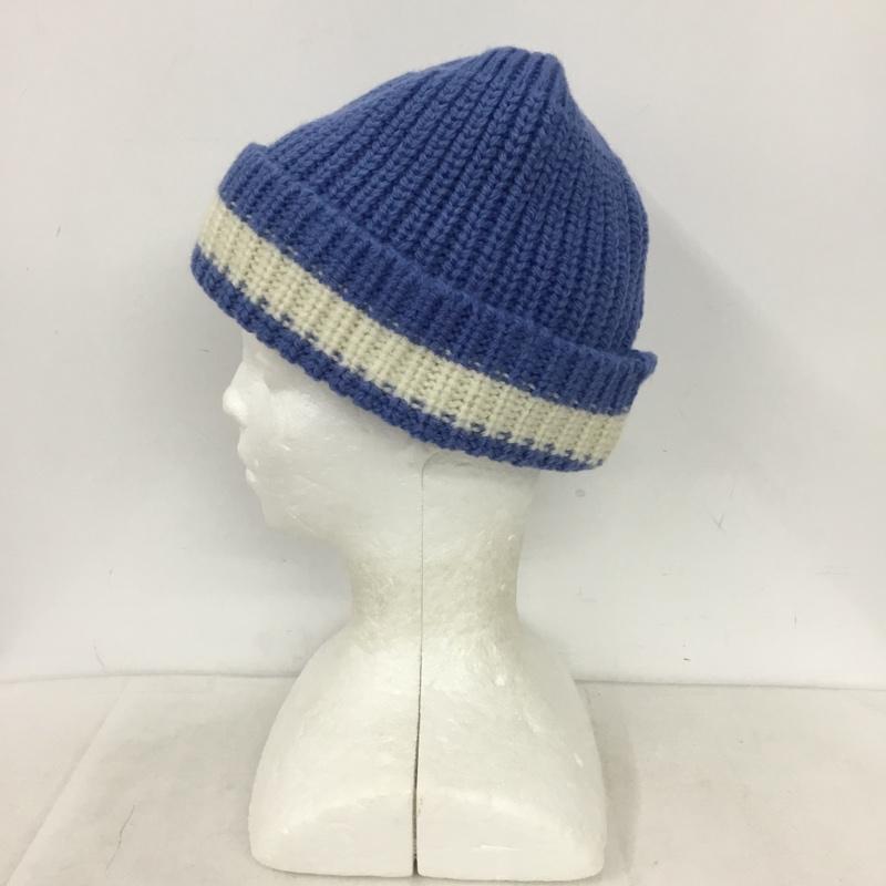 ハイランド2000 HIGHLAND 2000 帽子 ニット帽 ウール  水色 / ライトブルー / X 白 / ホワイト / white メンズ USED 古着 中古 10159436