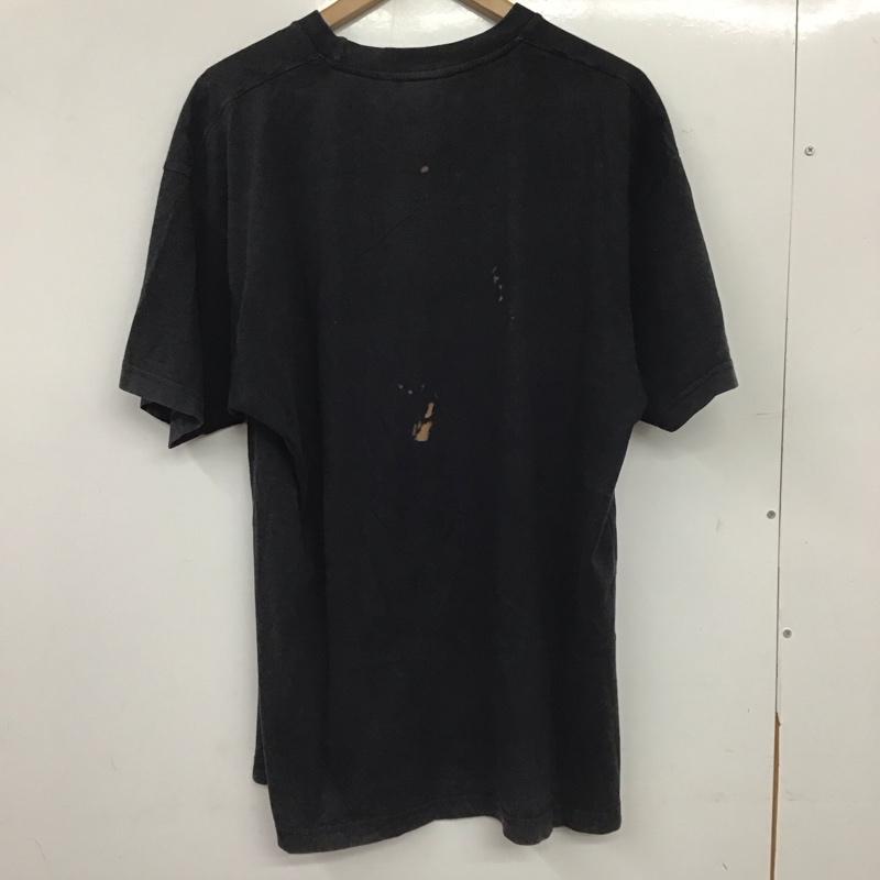 ステューシー STUSSY Tシャツ 半袖 半袖カットソー プリントTシャツ クルーネックカットソー L ロゴ、文字 ダークグレー / ダークグレー / メンズ USED 古着 中古 10159437