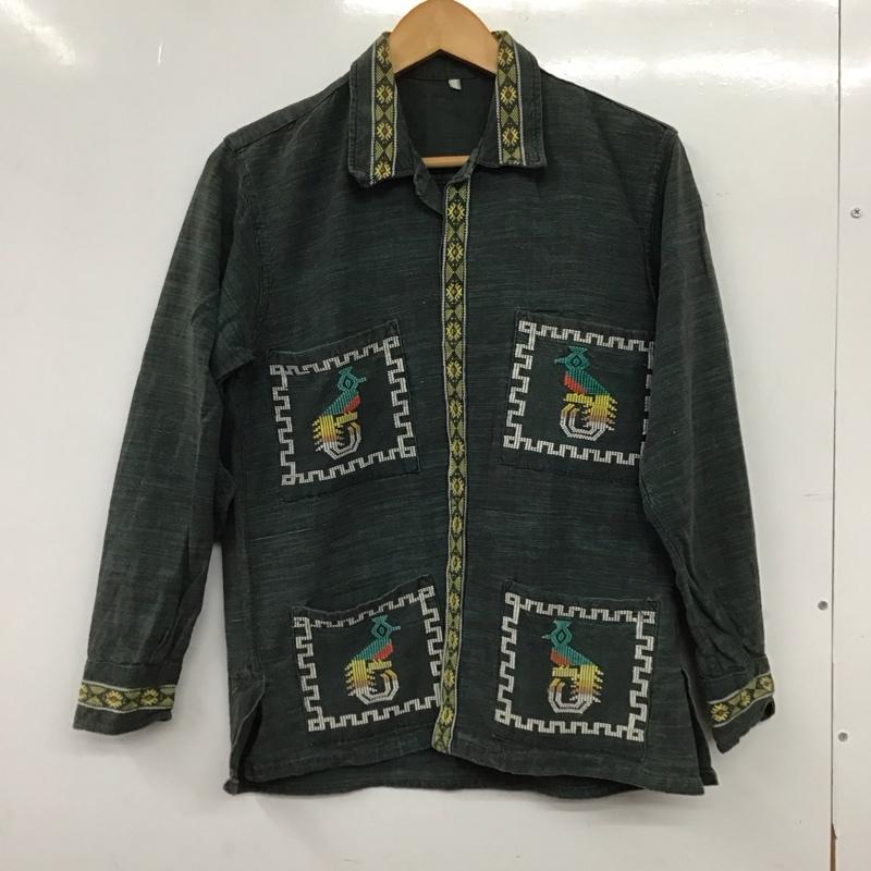 古着 USED シャツ、ブラウス 長袖 長袖シャツ 刺繍シャツ カラーシャツ 刺繍 マルチカラー / マルチカラー / multicolor メンズ USED 古着 中古 10159438
