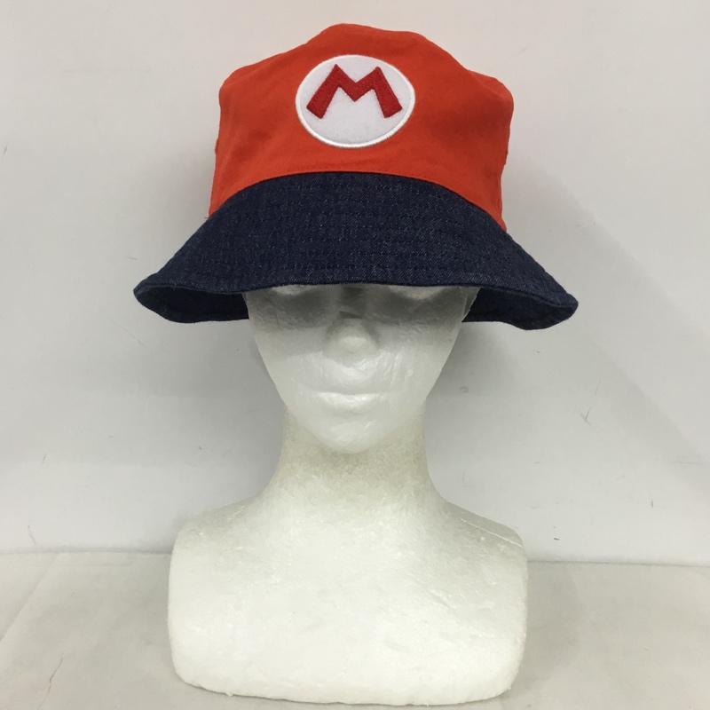 古着 USED 帽子 ハット リバーシブル バケットハット マリオ ルイージ ロゴ、文字 赤 / レッド / red X 緑 / グリーン / green X 紺 / ネイビー / navy メンズ USED 古着 中古 10159439