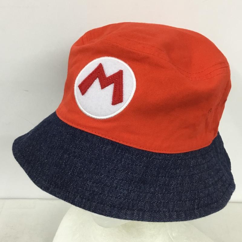 古着 USED 帽子 ハット リバーシブル バケットハット マリオ ルイージ ロゴ、文字 赤 / レッド / red X 緑 / グリーン / green X 紺 / ネイビー / navy メンズ USED 古着 中古 10159439