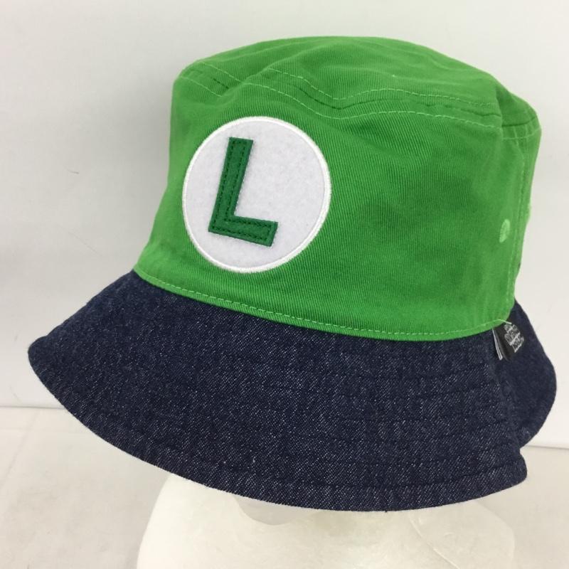 古着 USED 帽子 ハット リバーシブル バケットハット マリオ ルイージ ロゴ、文字 赤 / レッド / red X 緑 / グリーン / green X 紺 / ネイビー / navy メンズ USED 古着 中古 10159439