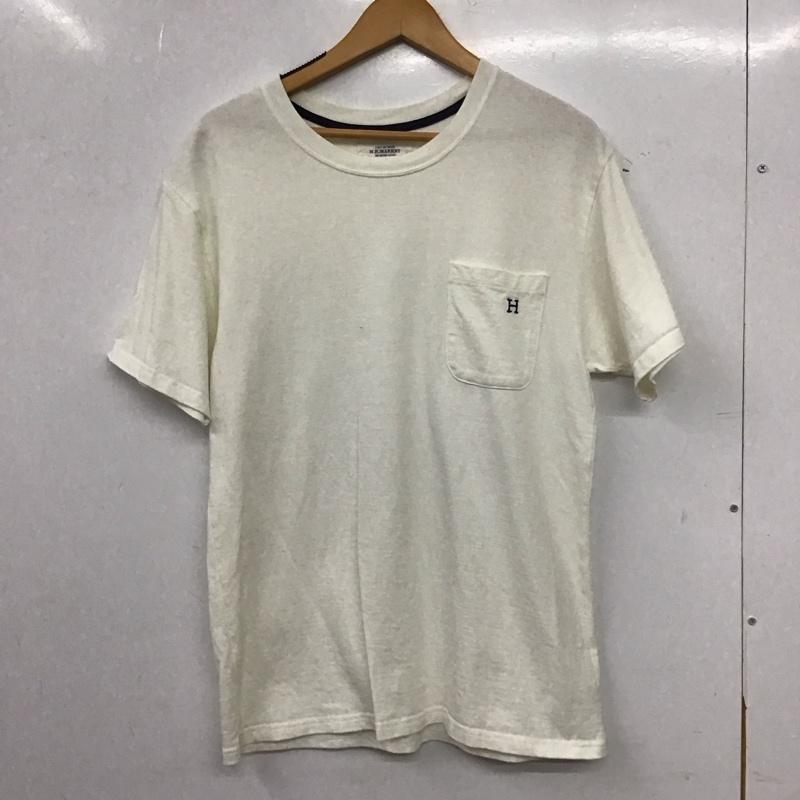 ハリウッドランチマーケット H.R MARKET Tシャツ 半袖 半袖カットソー プリントTシャツ クルーネックカットソー 1 ロゴ、文字 アイボリー / アイボリー / メンズ USED 古着 中古 10159443