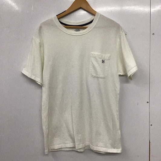 ハリウッドランチマーケット H.R MARKET Tシャツ 半袖 半袖カットソー プリントTシャツ クルーネックカットソー 1 ロゴ、文字 アイボリー / アイボリー / メンズ USED 古着 中古 10159443