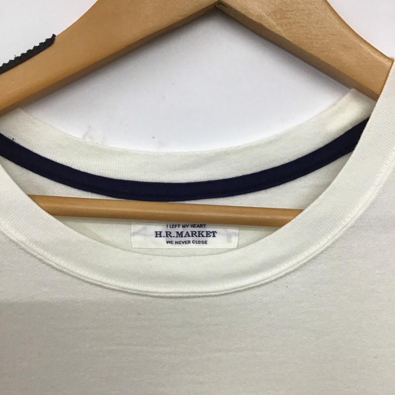 ハリウッドランチマーケット H.R MARKET Tシャツ 半袖 半袖カットソー プリントTシャツ クルーネックカットソー 1 ロゴ、文字 アイボリー / アイボリー / メンズ USED 古着 中古 10159443