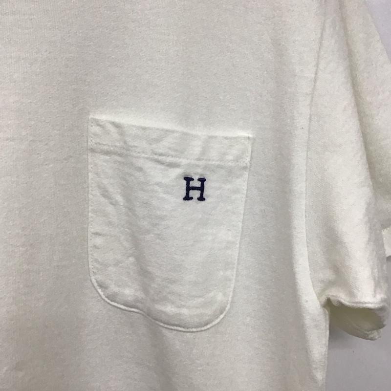 ハリウッドランチマーケット H.R MARKET Tシャツ 半袖 半袖カットソー プリントTシャツ クルーネックカットソー 1 ロゴ、文字 アイボリー / アイボリー / メンズ USED 古着 中古 10159443