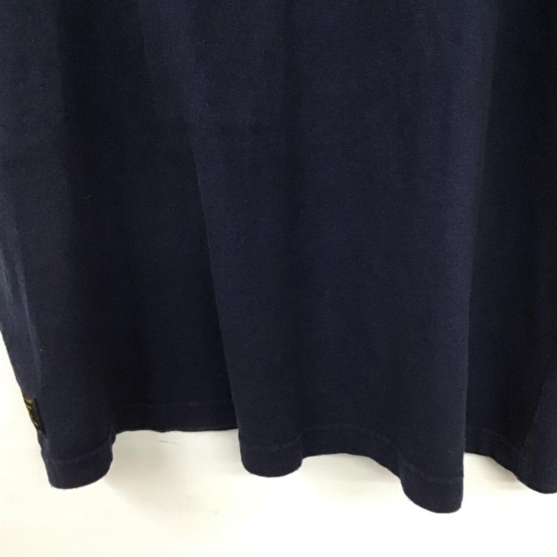 ダブルタップス WTAPS Tシャツ 半袖 半袖カットソー プリントTシャツ クルーネックカットソー L ロゴ、文字 紺 / ネイビー / navy メンズ USED 古着 中古 10159445