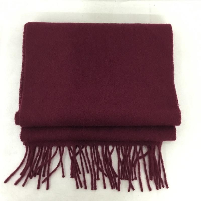 ポールスミス Paul Smith マフラー マフラー LBCOMPW12 ウール フリンジ ロゴ、文字 えんじ / ワインレッド / dark red レディース USED 古着 中古 10159448