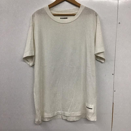ジルサンダー JIL SANDER Tシャツ 半袖 半袖カットソー プリントTシャツ クルーネックカットソー XL 無地 白 / ホワイト / white メンズ USED 古着 中古 10159450