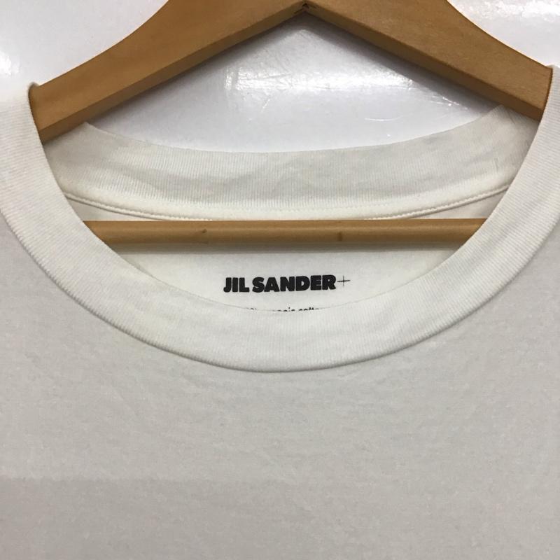 ジルサンダー JIL SANDER Tシャツ 半袖 半袖カットソー プリントTシャツ クルーネックカットソー XL 無地 白 / ホワイト / white メンズ USED 古着 中古 10159450