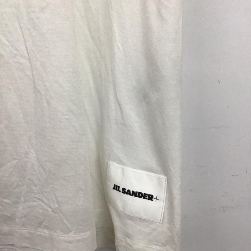 ジルサンダー JIL SANDER Tシャツ 半袖 半袖カットソー プリントTシャツ クルーネックカットソー XL 無地 白 / ホワイト / white メンズ USED 古着 中古 10159450