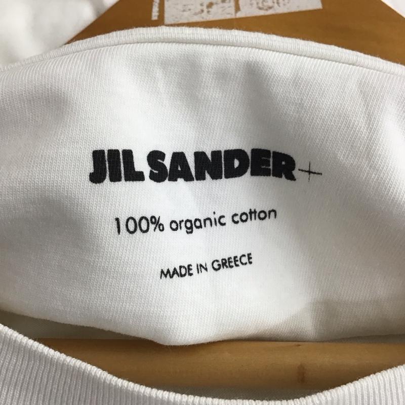 ジルサンダー JIL SANDER Tシャツ 半袖 半袖カットソー プリントTシャツ クルーネックカットソー XL 無地 白 / ホワイト / white メンズ USED 古着 中古 10159450