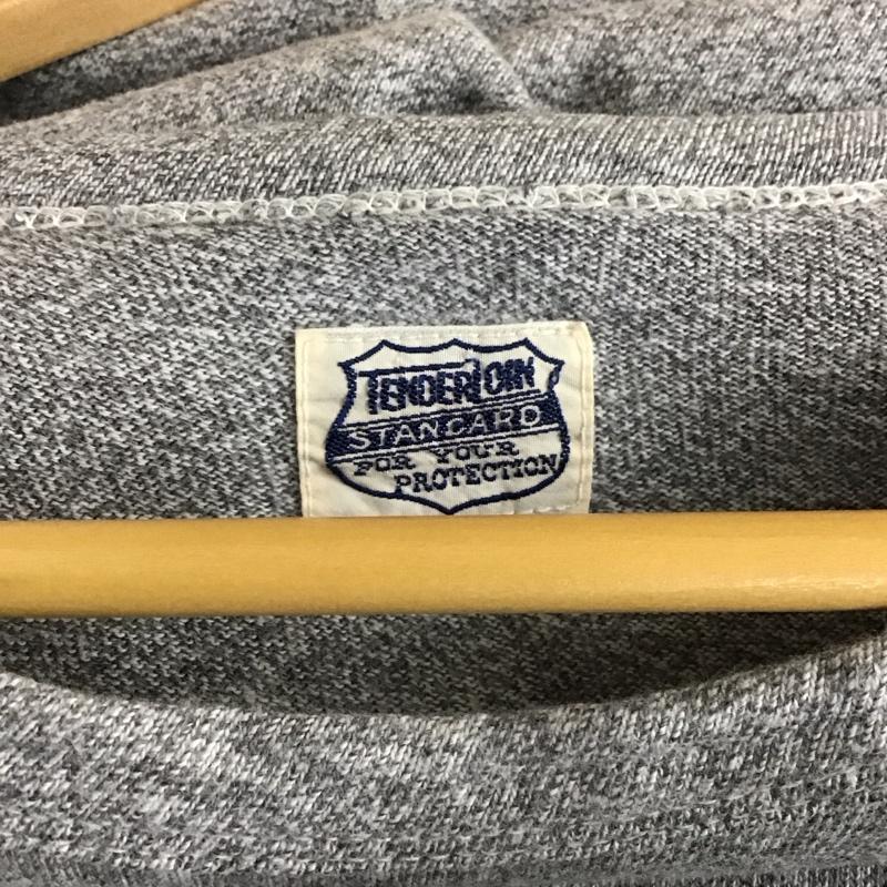 テンダーロイン TENDERLOIN Tシャツ 半袖 半袖カットソー プリントTシャツ クルーネックカットソー L ロゴ、文字 灰 / グレー / gray メンズ USED 古着 中古 10159452