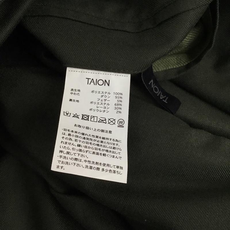 タイオン TAION ベスト ベスト ジップアップベスト ノースリーブカットソー アウター キルティング L 無地 カーキ / カーキ / khaki メンズ USED 古着 中古 10159454