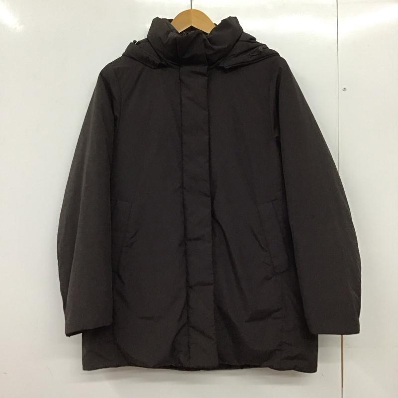 ユニクロ UNIQLO コート ダウンコート 211-460924 ハイブリッドダウンコート M 無地 ダークブラウン / ダークブラウン / レディース USED 古着 中古 10159459