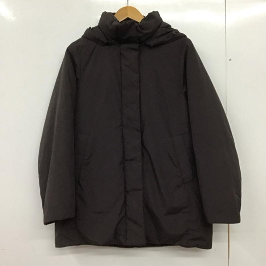 ユニクロ UNIQLO コート ダウンコート 211-460924 ハイブリッドダウンコート M 無地 ダークブラウン / ダークブラウン / レディース USED 古着 中古 10159459