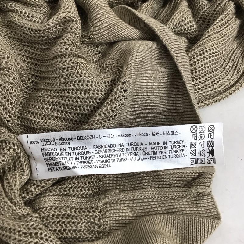ザラ ZARA カットソー 長袖 6427 002 737 透かし編みニット S 無地 ベージュ / ベージュ / beige レディース USED 古着 中古 10159460