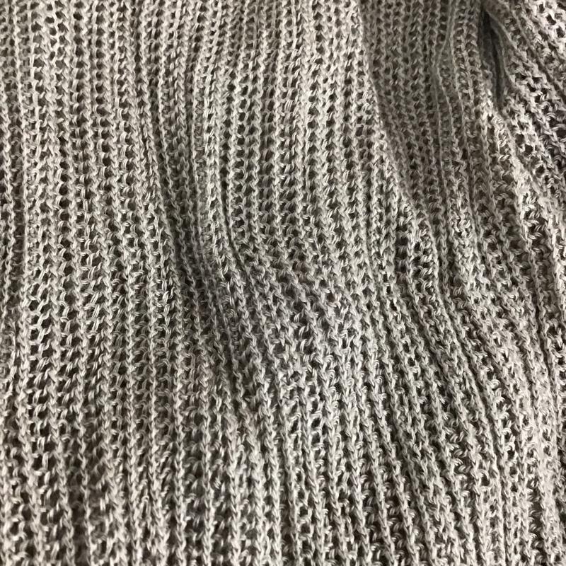 ザラ ZARA カットソー 長袖 6427 002 737 透かし編みニット S 無地 ベージュ / ベージュ / beige レディース USED 古着 中古 10159460