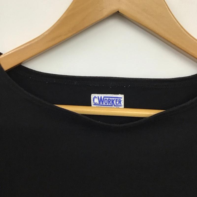 古着 USED Tシャツ 半袖 半袖カットソー プリントTシャツ クルーネックカットソー 36 無地 黒 / ブラック / black メンズ USED 古着 中古 10159462