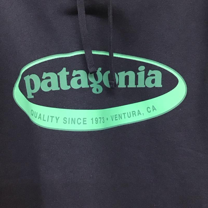 パタゴニア patagonia パーカー 長袖 長袖パーカー プルオーバーパーカー スウェット XL ロゴ、文字 紺 / ネイビー / navy メンズ USED 古着 中古 10159465