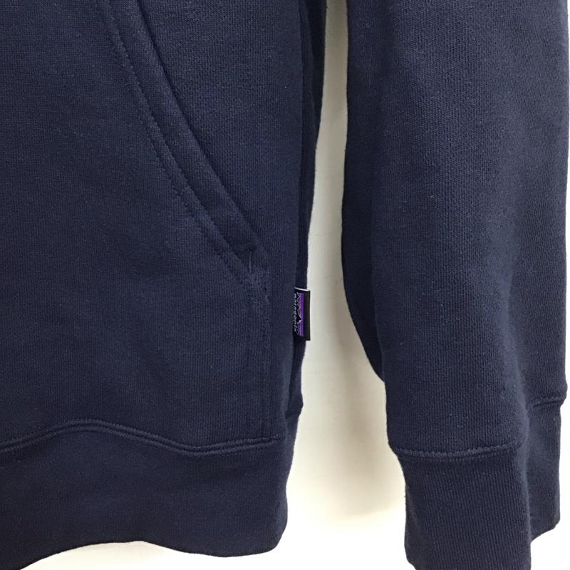 パタゴニア patagonia パーカー 長袖 長袖パーカー プルオーバーパーカー スウェット XL ロゴ、文字 紺 / ネイビー / navy メンズ USED 古着 中古 10159465
