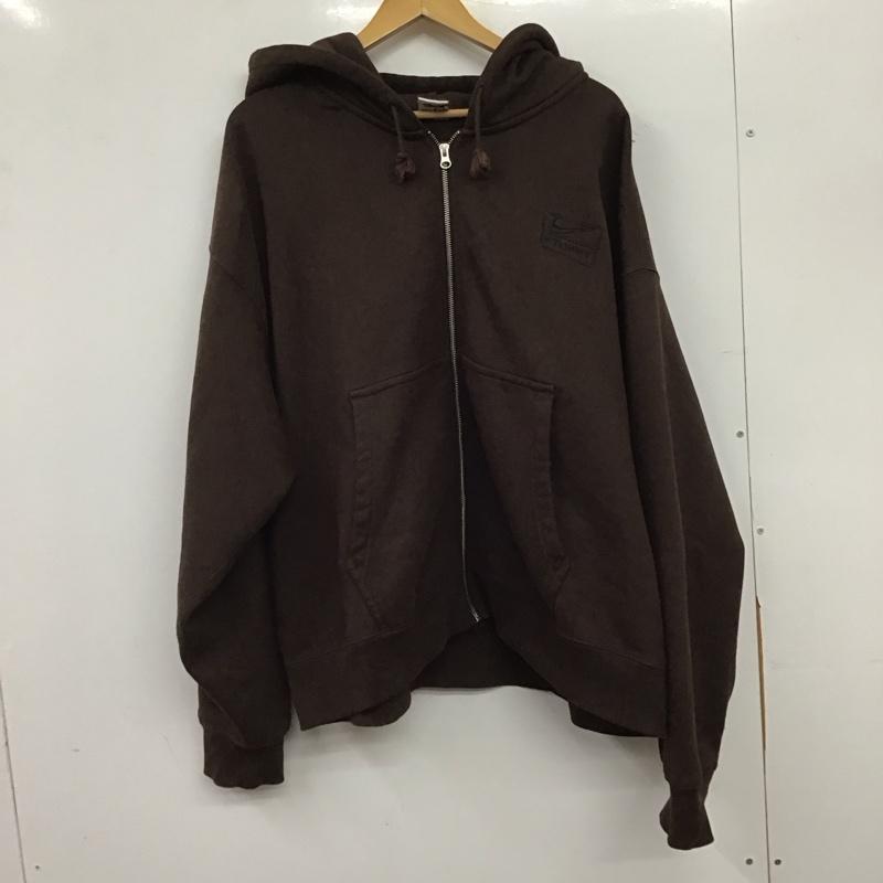 ナイキ NIKE パーカー 長袖 fj9175-261 StoneWashedFleeceZipHoodie XL ロゴ、文字 茶 / ブラウン / brown メンズ USED 古着 中古 10159466