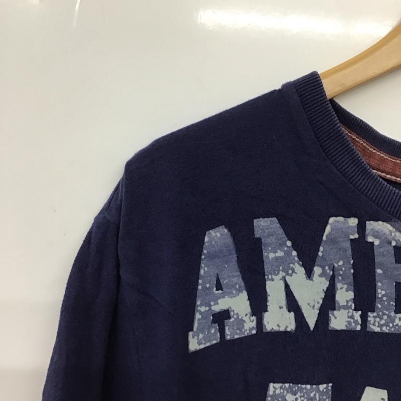 アメリカンイーグルアウトフィッターズ AMERICANEAGLEOUTFITTERS Tシャツ 半袖 半袖カットソー プリントTシャツ クルーネックカットソー M プリント 紺 / ネイビー / navy メンズ USED 古着 中古 10159467