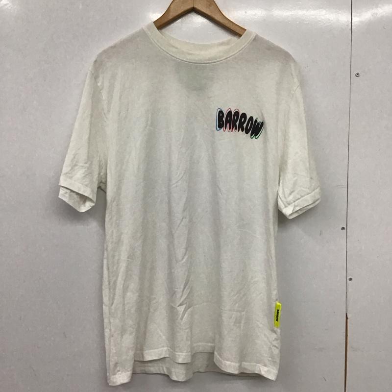 バロー BARROW Tシャツ 半袖 半袖カットソー プリントTシャツ クルーネックカットソー L ロゴ、文字 白 / ホワイト / white メンズ USED 古着 中古 10159468