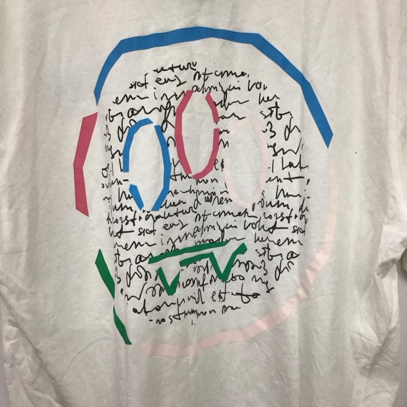 バロー BARROW Tシャツ 半袖 半袖カットソー プリントTシャツ クルーネックカットソー L ロゴ、文字 白 / ホワイト / white メンズ USED 古着 中古 10159468
