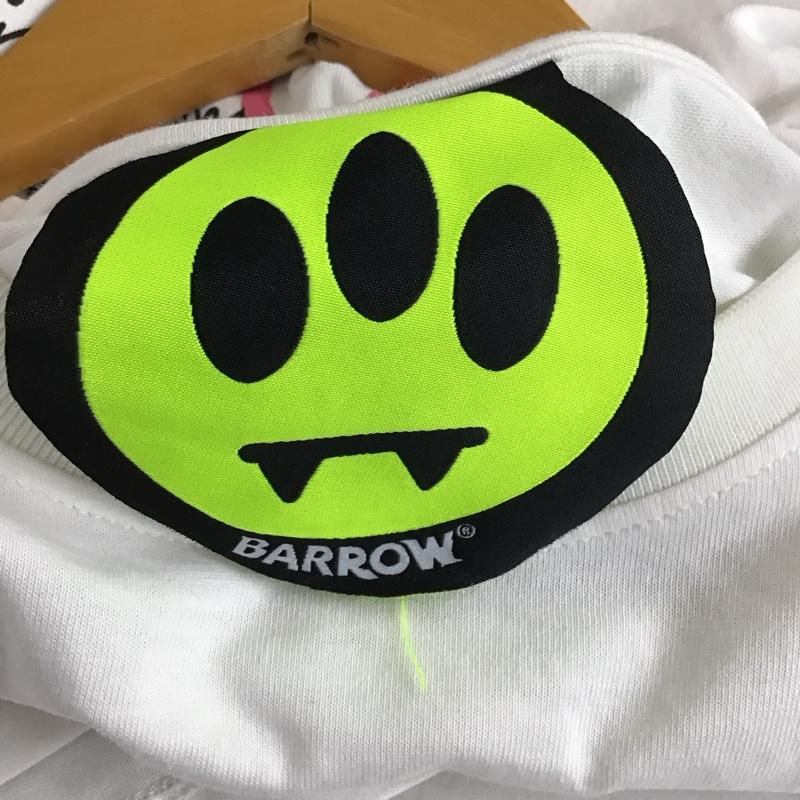 バロー BARROW Tシャツ 半袖 半袖カットソー プリントTシャツ クルーネックカットソー L ロゴ、文字 白 / ホワイト / white メンズ USED 古着 中古 10159468