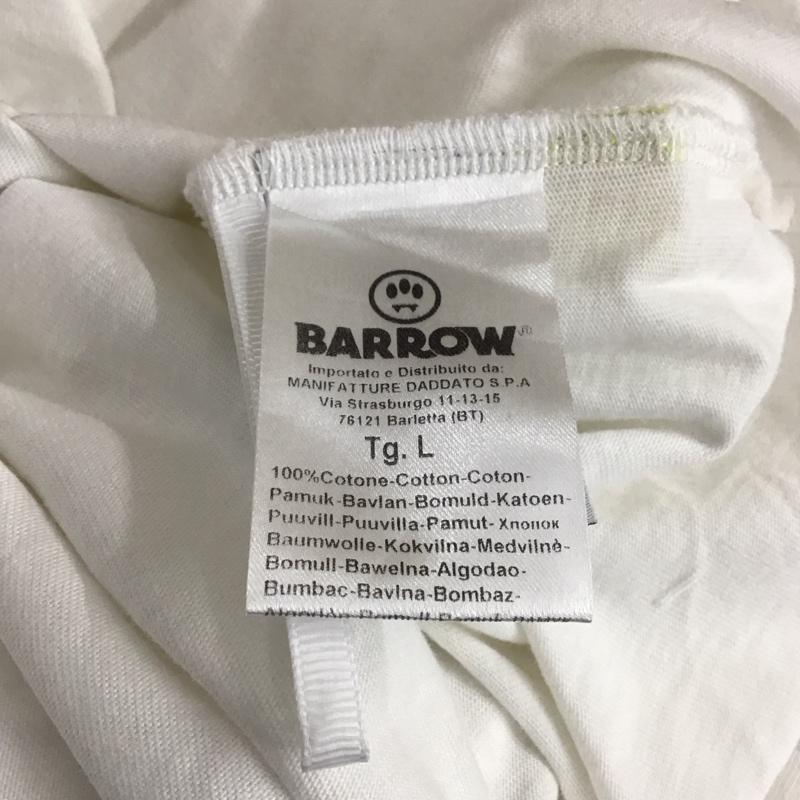 バロー BARROW Tシャツ 半袖 半袖カットソー プリントTシャツ クルーネックカットソー L ロゴ、文字 白 / ホワイト / white メンズ USED 古着 中古 10159468