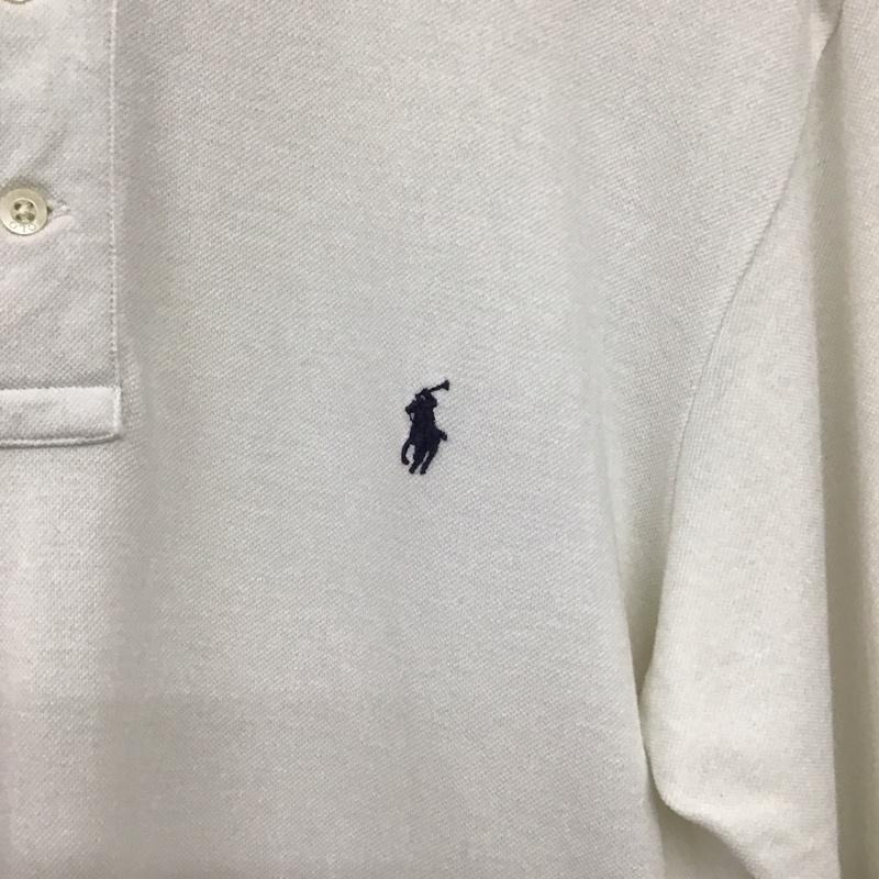 ポロバイラルフローレン Polo by RALPH LAUREN ポロシャツ 半袖 半袖ポロシャツ カラーシャツ 半袖カットソー S ロゴ、文字 白 / ホワイト / white メンズ USED 古着 中古 10159469