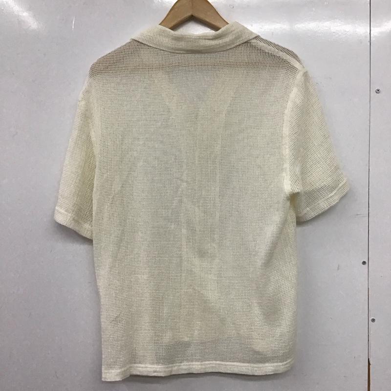 ザラ ZARA シャツ、ブラウス 半袖 半袖シャツ 無地シャツ M 無地 アイボリー / アイボリー / メンズ USED 古着 中古 10159471