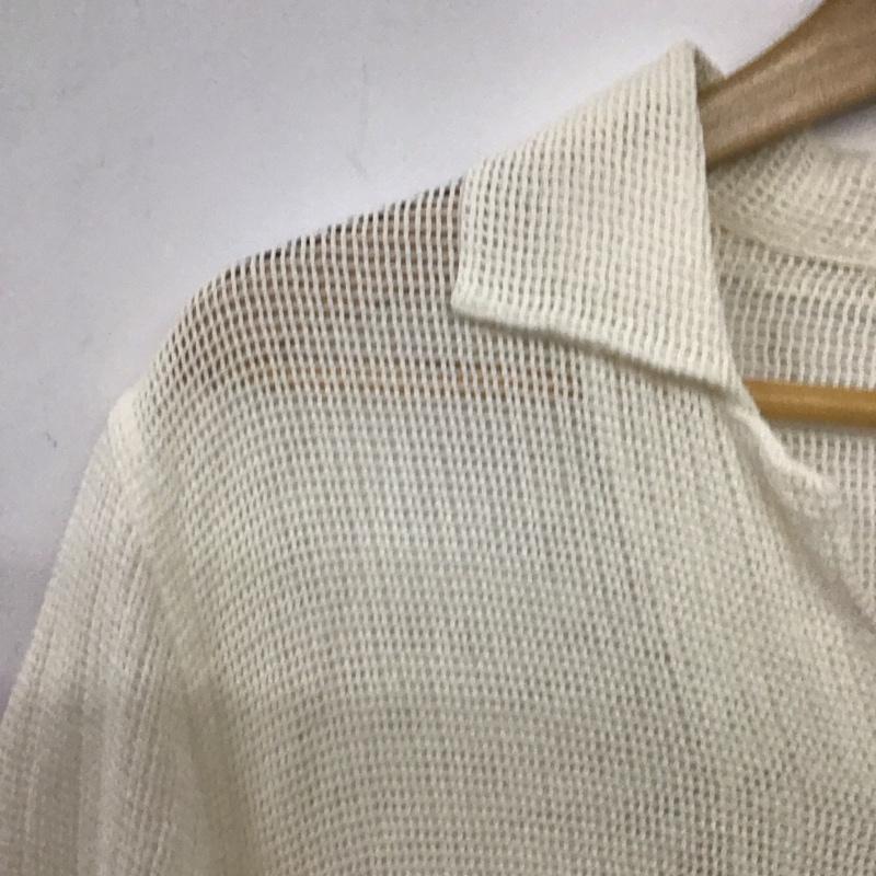 ザラ ZARA シャツ、ブラウス 半袖 半袖シャツ 無地シャツ M 無地 アイボリー / アイボリー / メンズ USED 古着 中古 10159471