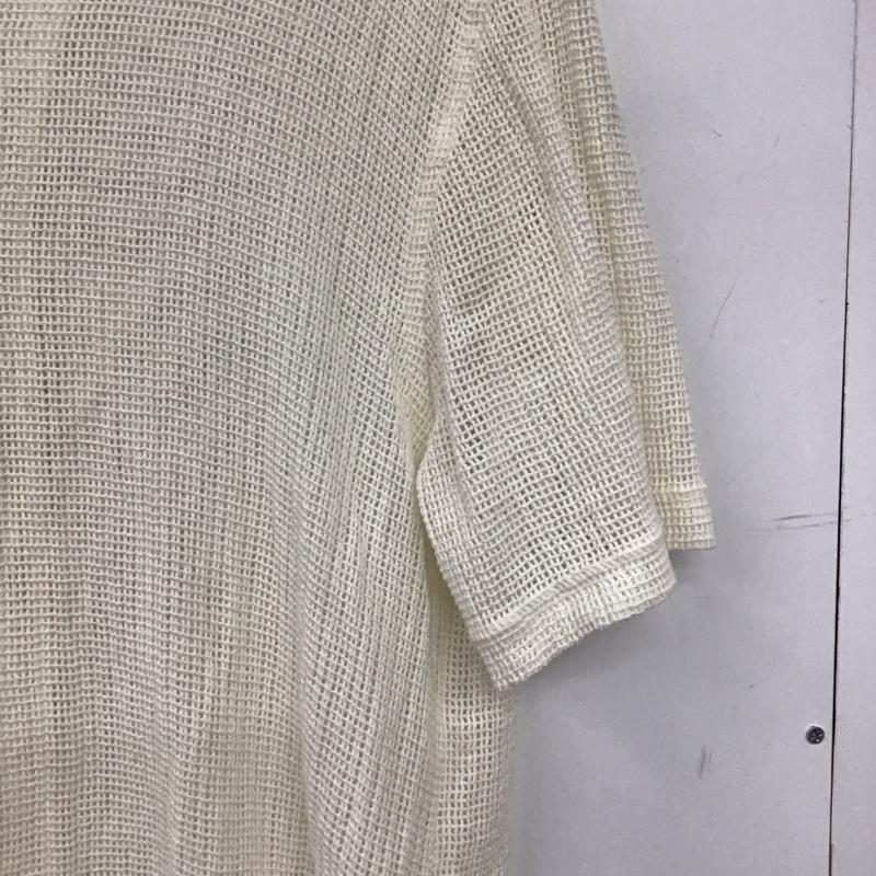 ザラ ZARA シャツ、ブラウス 半袖 半袖シャツ 無地シャツ M 無地 アイボリー / アイボリー / メンズ USED 古着 中古 10159471