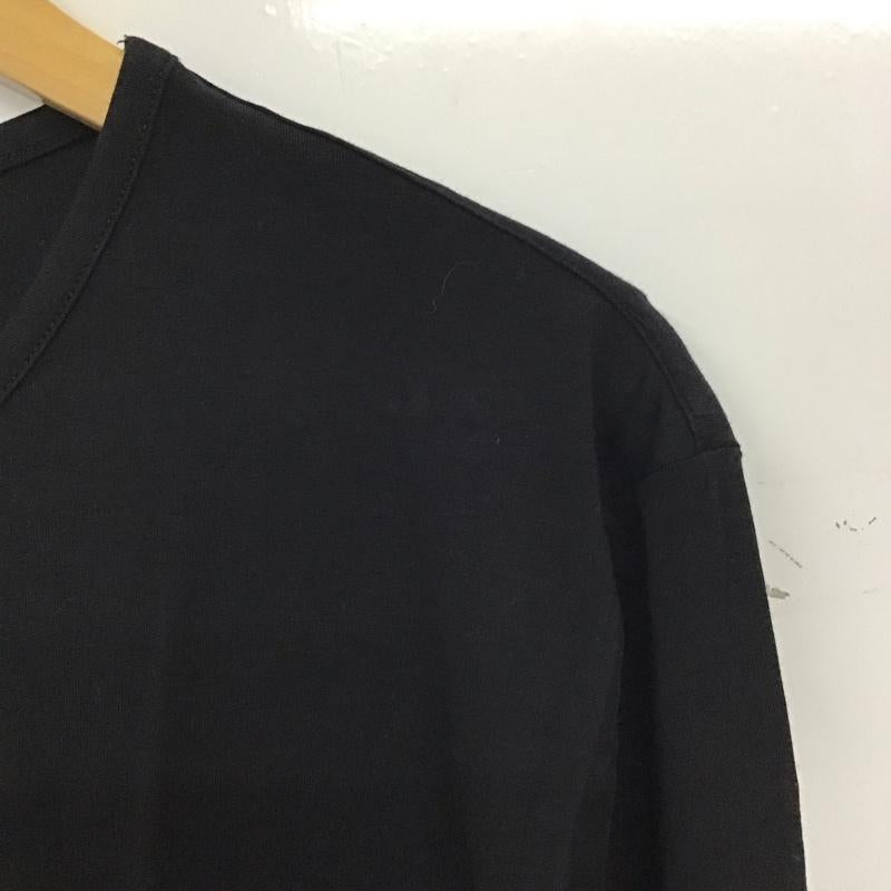 ヴェルサーチ VERSACE カットソー 長袖 長袖カットソー プリントカットソー クルーネック 7 ロゴ、文字 黒 / ブラック / black メンズ USED 古着 中古 10159473