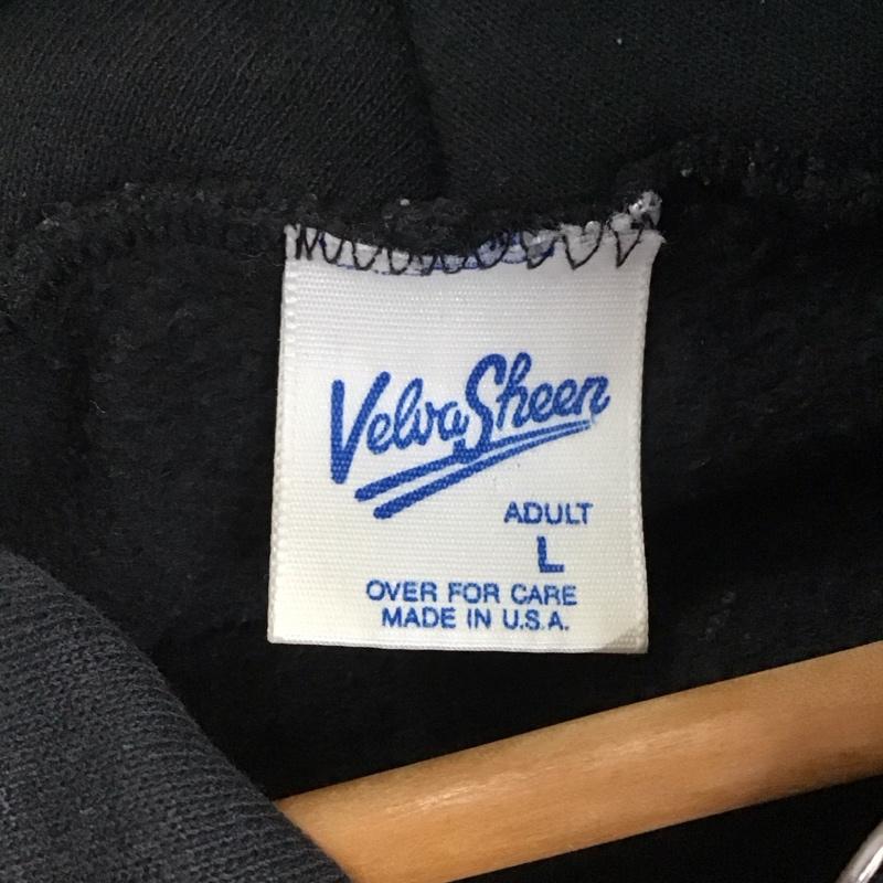 ベルバシーン Velva Sheen パーカー 長袖 長袖パーカー プルオーバーパーカー スウェット L プリント ダークグレー / ダークグレー / メンズ USED 古着 中古 10159474