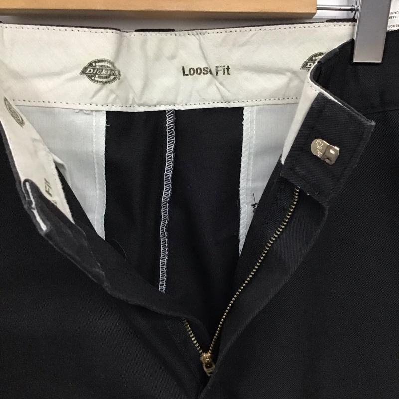 ディッキーズ Dickies パンツ ワークパンツ、ペインターパンツ 32インチ ロゴ、文字 黒 / ブラック / black メンズ USED 古着 中古 10159477