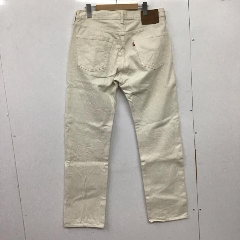 リーバイストラウスアンドコー Levi Strauss & co. パンツ デニム、ジーンズ デニムパンツ ワイドパンツ カジュアルパンツ 34 ロゴ、文字 アイボリー / アイボリー / メンズ USED 古着 中古 10159480