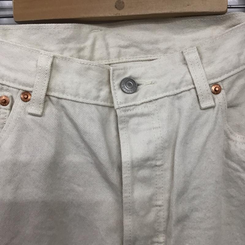 リーバイストラウスアンドコー Levi Strauss & co. パンツ デニム、ジーンズ デニムパンツ ワイドパンツ カジュアルパンツ 34 ロゴ、文字 アイボリー / アイボリー / メンズ USED 古着 中古 10159480
