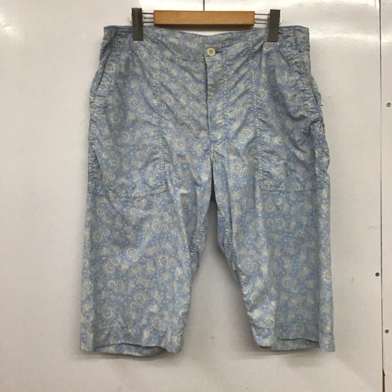 モヒート MOJITO パンツ ショートパンツ ショートパンツ ハーフパンツ カジュアルパンツ L プリント 水色 / ライトブルー / メンズ USED 古着 中古 10159484