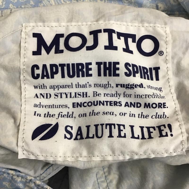 モヒート MOJITO パンツ ショートパンツ ショートパンツ ハーフパンツ カジュアルパンツ L プリント 水色 / ライトブルー / メンズ USED 古着 中古 10159484
