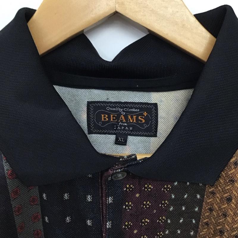 ビームス ジャパン BEAMS JAPAN ポロシャツ 半袖 半袖ポロシャツ カラーシャツ 半袖カットソー XL プリント マルチカラー / マルチカラー / multicolor メンズ USED 古着 中古 10159488