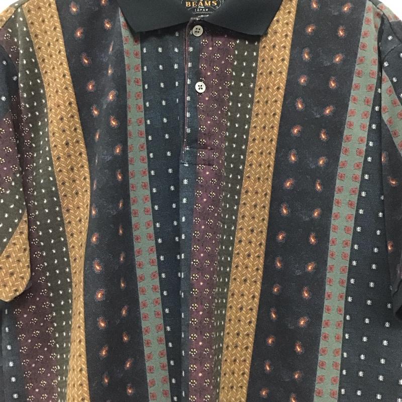 ビームス ジャパン BEAMS JAPAN ポロシャツ 半袖 半袖ポロシャツ カラーシャツ 半袖カットソー XL プリント マルチカラー / マルチカラー / multicolor メンズ USED 古着 中古 10159488