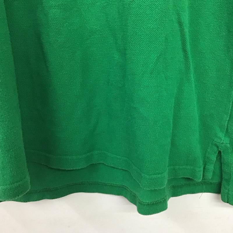 ポロバイラルフローレン Polo by RALPH LAUREN ポロシャツ 半袖 半袖ポロシャツ カラーシャツ 半袖カットソー XL ロゴ、文字 緑 / グリーン / green メンズ USED 古着 中古 10159489