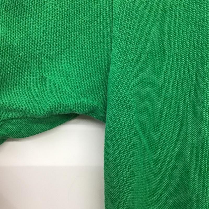 ポロバイラルフローレン Polo by RALPH LAUREN ポロシャツ 半袖 半袖ポロシャツ カラーシャツ 半袖カットソー XL ロゴ、文字 緑 / グリーン / green メンズ USED 古着 中古 10159489