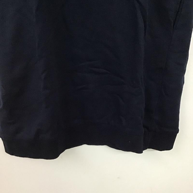 トミーヒルフィガー TOMMY HILFIGER ワンピース ひざ丈スカート スウェットワンピース 半袖 S ロゴ、文字 紺 / ネイビー / navy レディース USED 古着 中古 10159492